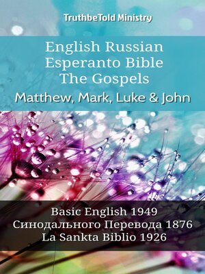 cover image of English Russian Esperanto Bible--The Gospels--Matthew, Mark, Luke & John